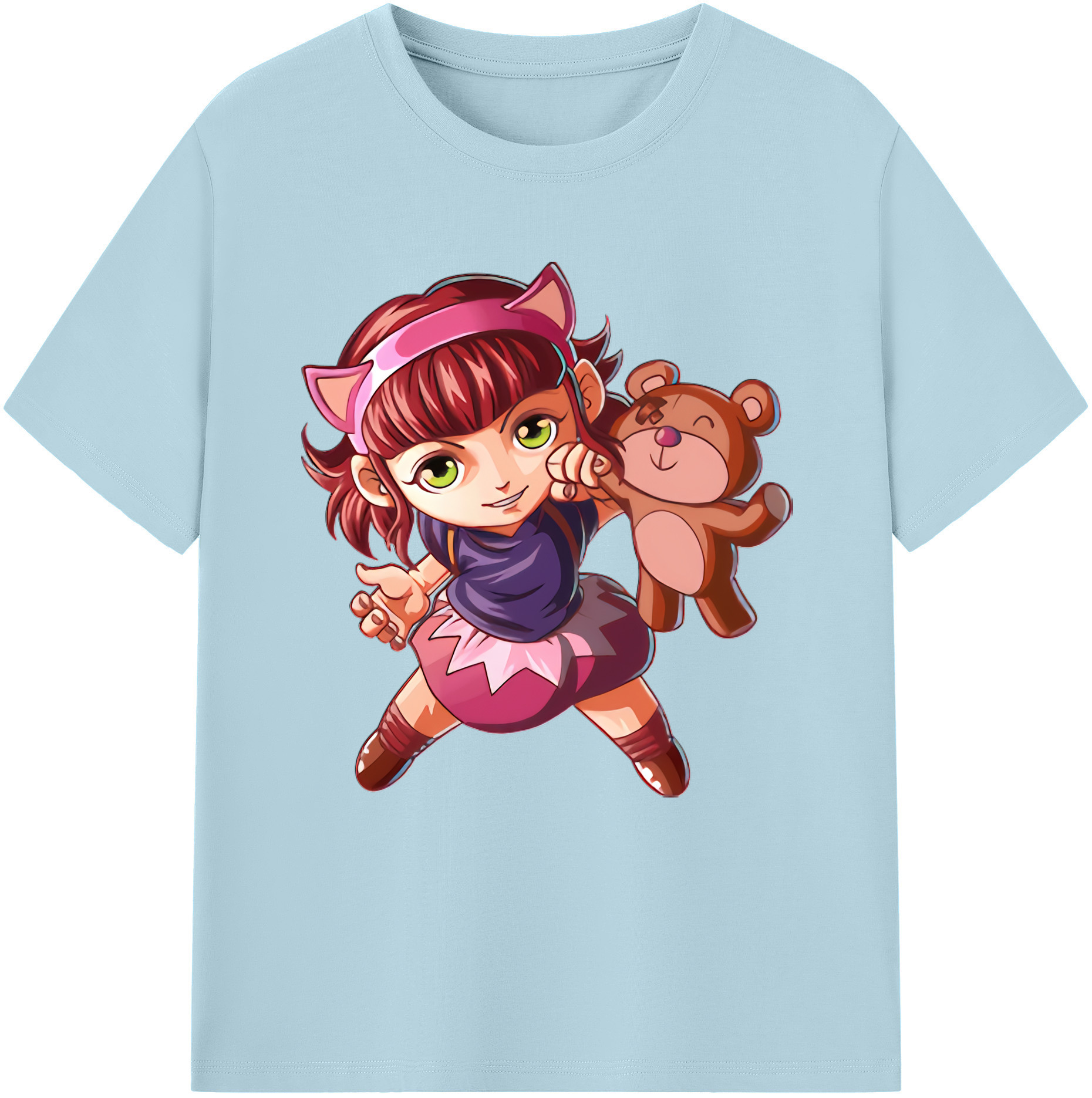 リーグ・オブ・レジェンド League of Legends LOL 綿100％半袖Tシャツ（フロントプリント）